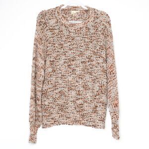 Vanilla Bay Womens Sweater Size Small Blue Brown Boucle‎ Boho Cozy Neutral